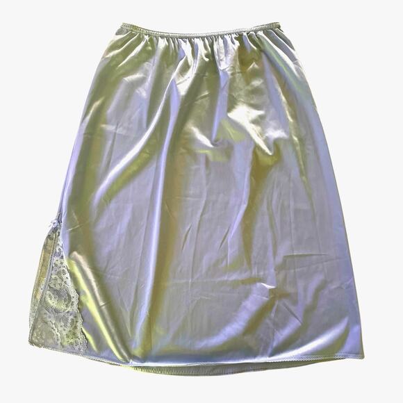 Maidenform Sweet Nothings Blue Lace Embellished Half Slip Small - Picture 2 of 9